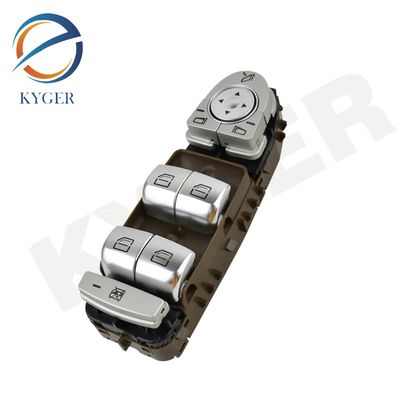 Compartimientos de repuesto Interruptor de ventana de energía 2229052004 Color café Interruptor de ventana delantera para Mercedes Benz W222 W213 222 905 20 04
